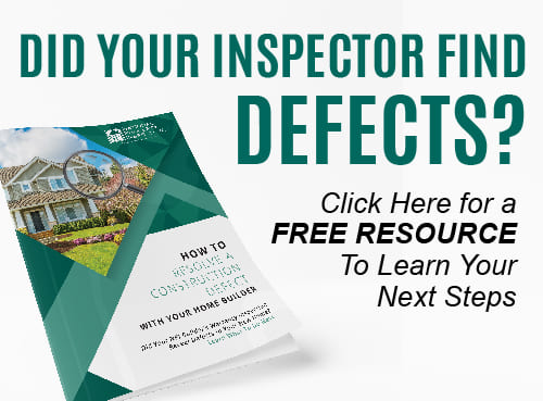 how to resolve a construction defect with your builder